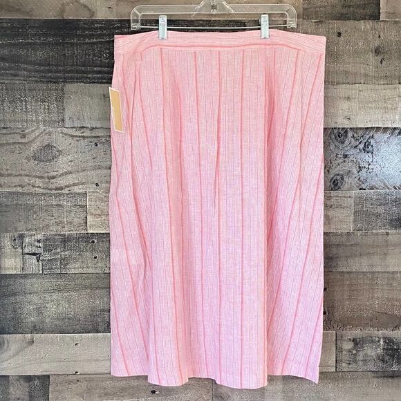 NWT Michael Kors Pink Knee Length Skirt - Picture 8 of 12